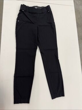 Maurices Black Ribbed Waistband Ankle Pants XS Short